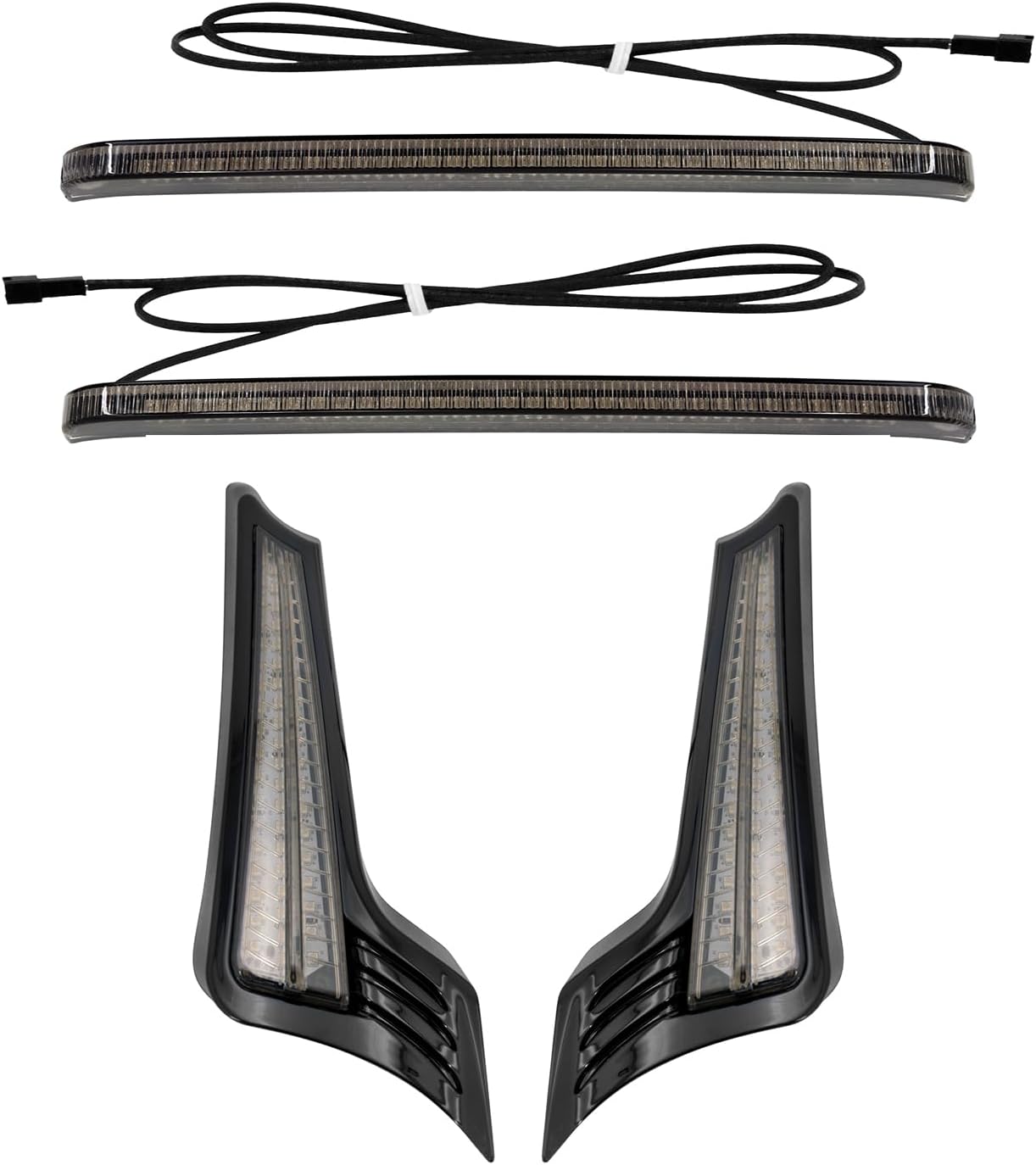 Motorcycle LED Saddlebag Light + Filler Panel Lights Fit for Harley Touring Street Gilde Road King Road Gilde Electra Glide Ultra Limited 2014-up