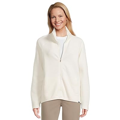 L.L.Bean Lakewashed Double Knit Full Zip Women