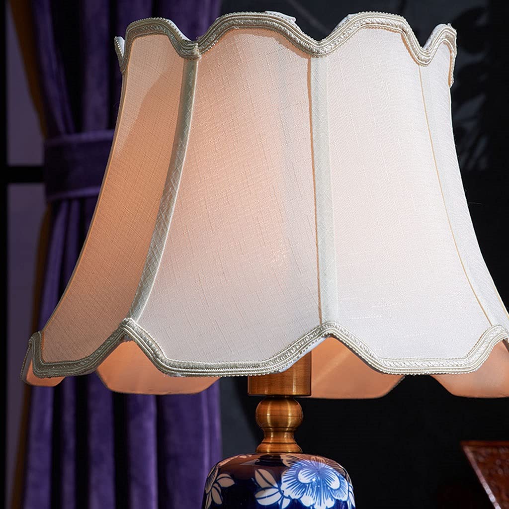 Lámpara de Mesa Lampada da Tavolo in Ceramica in Ceramica retrò Lampada da Comodino Home Decor Lampadini for Comodino Adatti for Soggiorno, Camera da Letto e scrivania dormitorio y Sala de estar