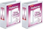 Hauts 67524 Cardinal BasicSelect Autres qu'à l'intérieur ClearVue Binder rond à anneaux, 3-Inch Capacité, taille de la lettre (blanc)