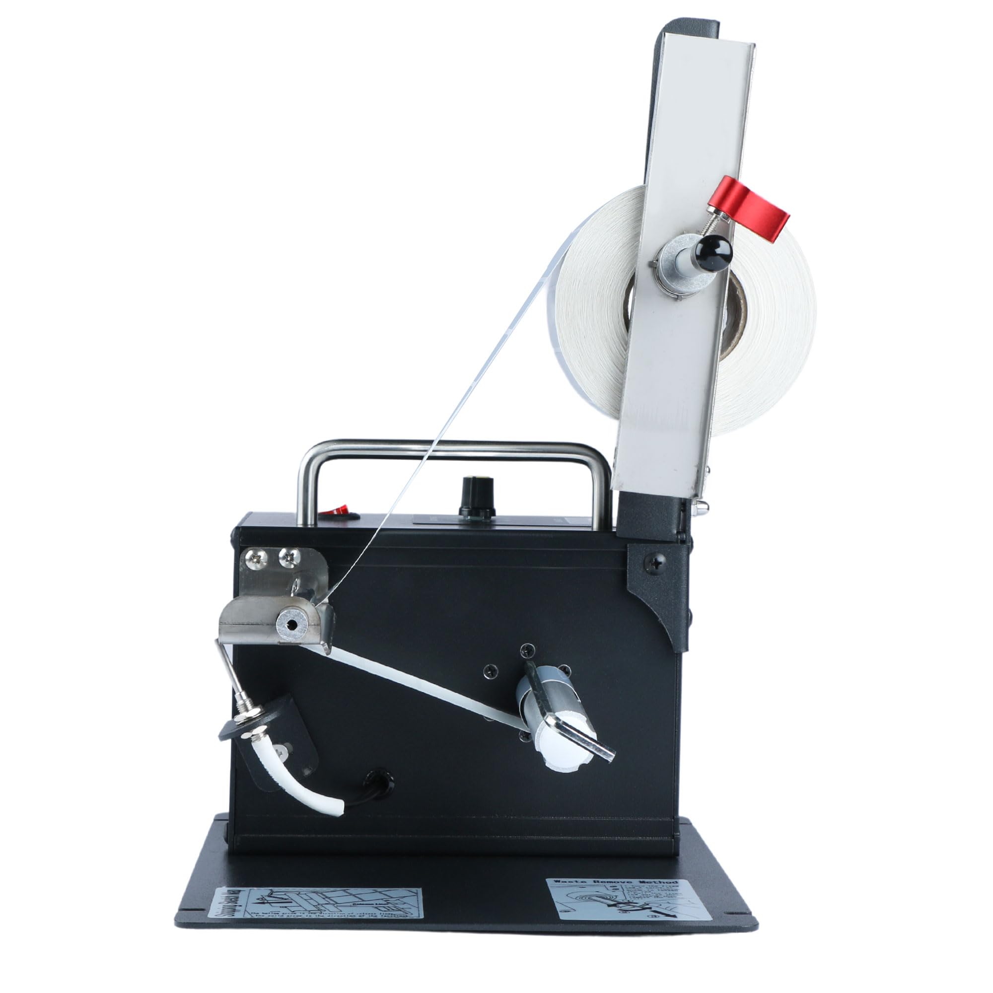 U.S. Solid Distributore automatico di etichette con contatore – Velocità regolabile, larghezza 10–115 mm, lunghezza 8–130 mm, per etichette trasparenti e opache