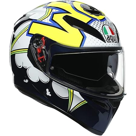 AGV CASCO K3 SV MULTI MPLK S BUBBLE BLUE/WH/YELLOW FLUO : Amazon.it: Auto e  Moto