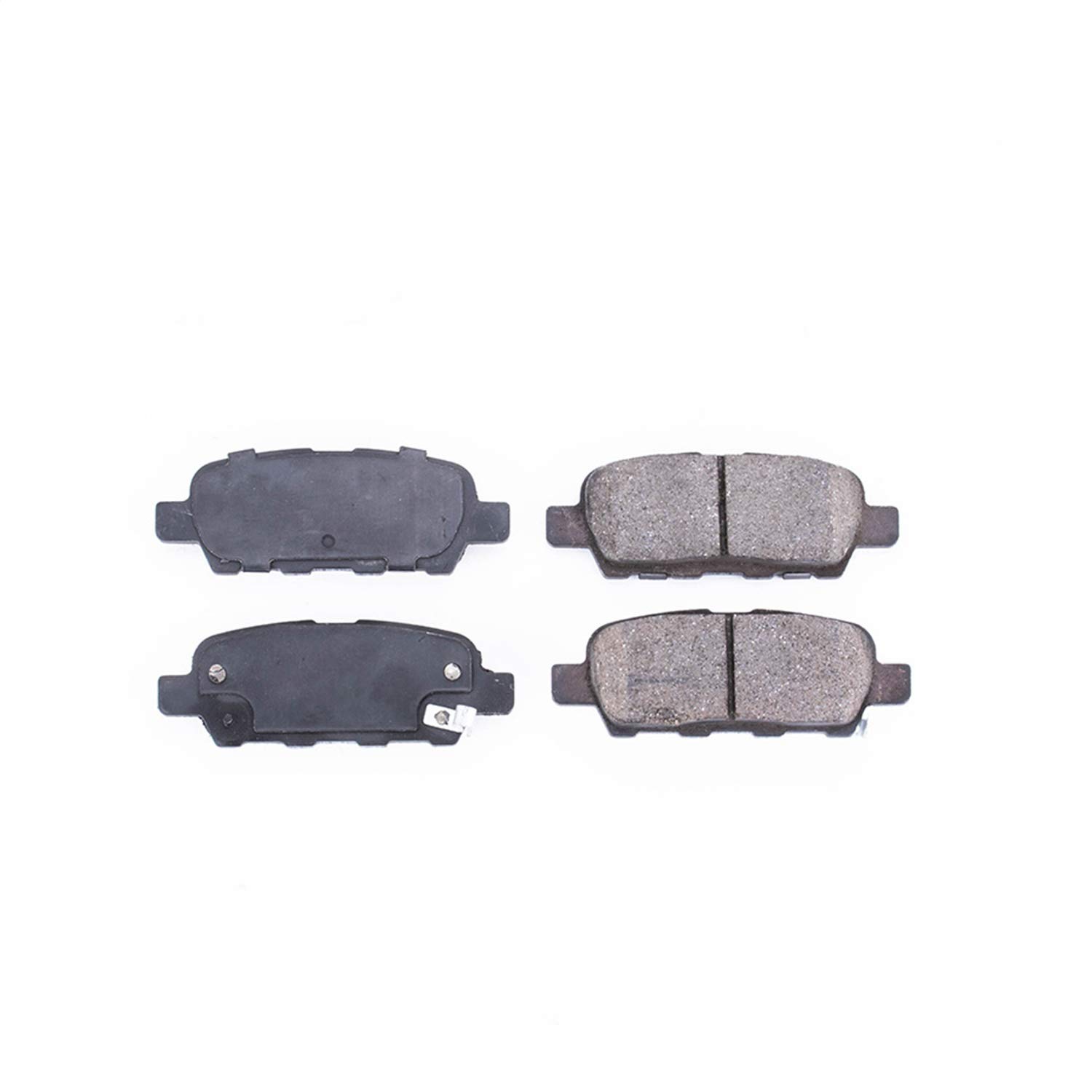 Power Stop Z23-1288 Rear Ceramic Brake Pads - Carbon Fiber Infused Pads For Nissan/Infiniti Models, Includes Hardware