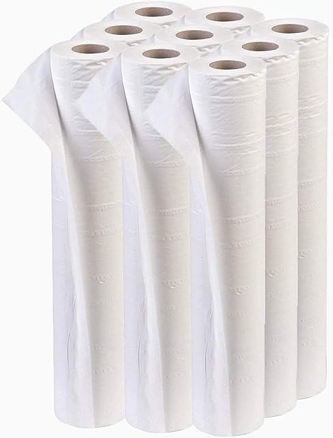 TPZ 40 Metres White Hygiene Coach Roll for Massage Table and Beauty Environment, Professional Use Paper Roll Individually Wrapped with Tear Off Perforation  20 / 508mm wide - 40 Metres (9)