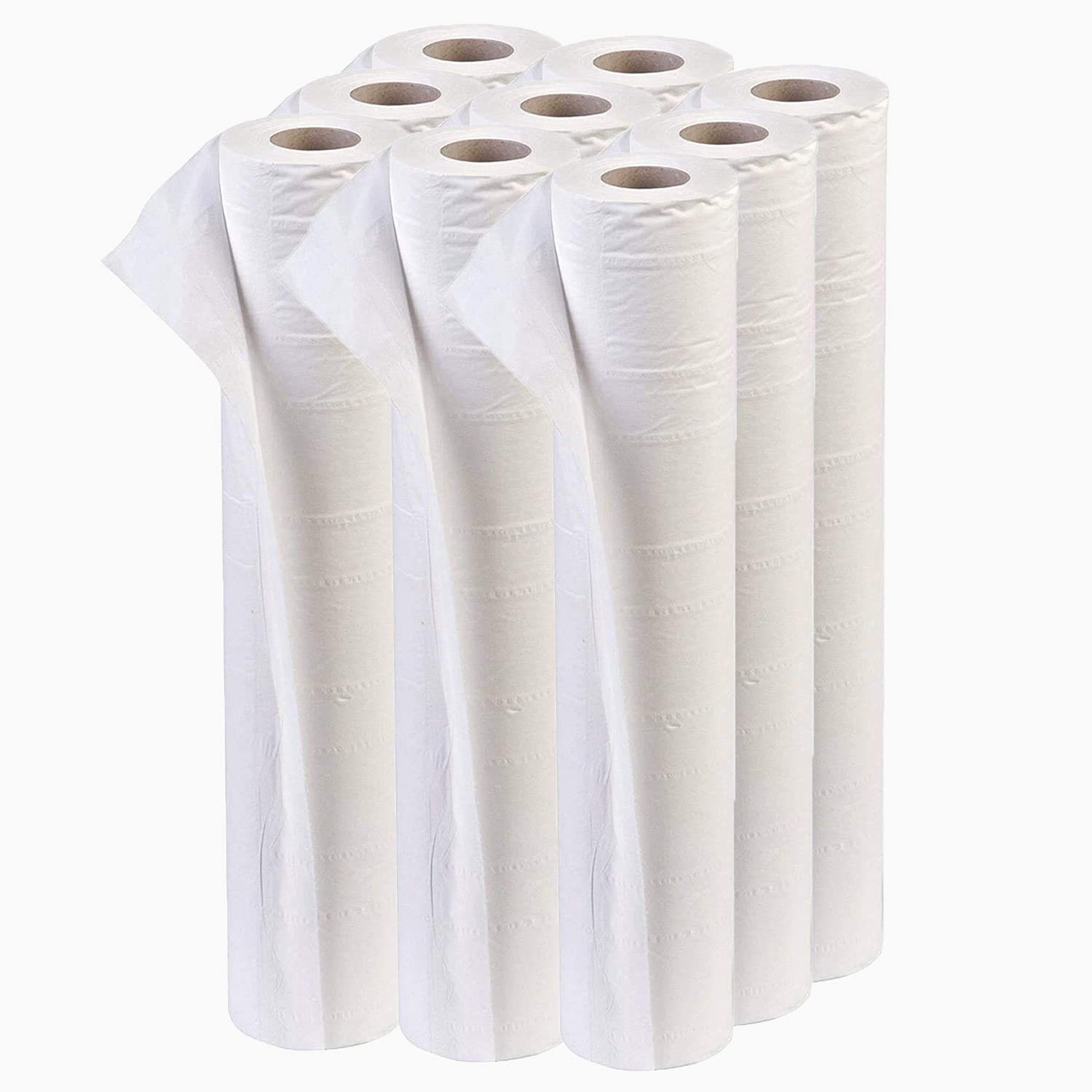 TPZ 40 Metres White Hygiene Coach Roll for Massage Table and Beauty Environment, Professional Use Paper Roll Individually Wrapped with Tear Off Perforation – 20” / 508mm wide - 40 Metres (9)