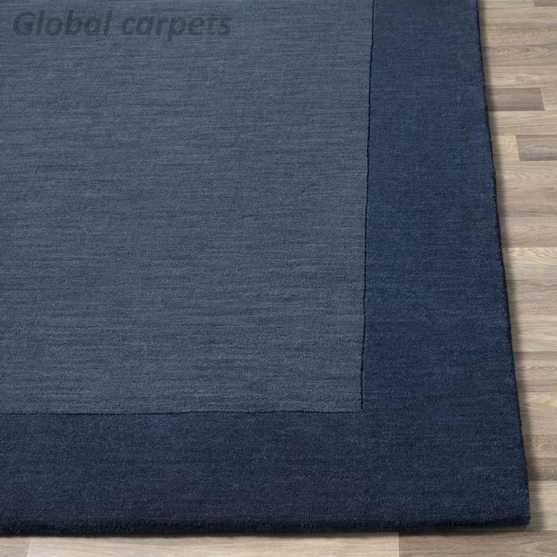 Image of Carpets and Rugs Handwoven Woolen Thick Floral and Contemporary Designs for Area Rugs, Carpets for Living Room, Bedroom, Hall Size 7x9 feet