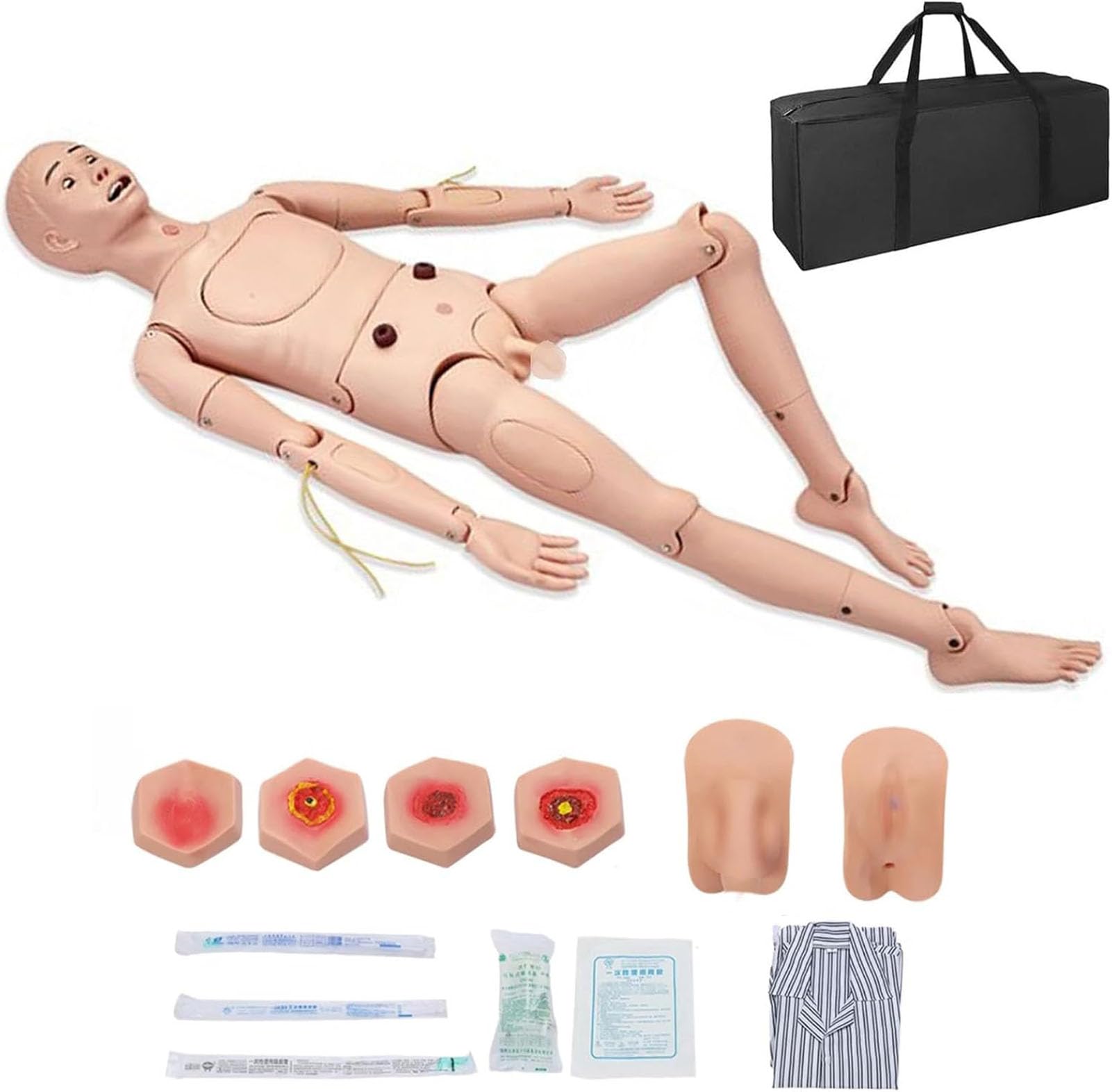 Générique Mannequin médical de soins aux patients homme-femme avec 4 modules musculaires et urinaire,Male