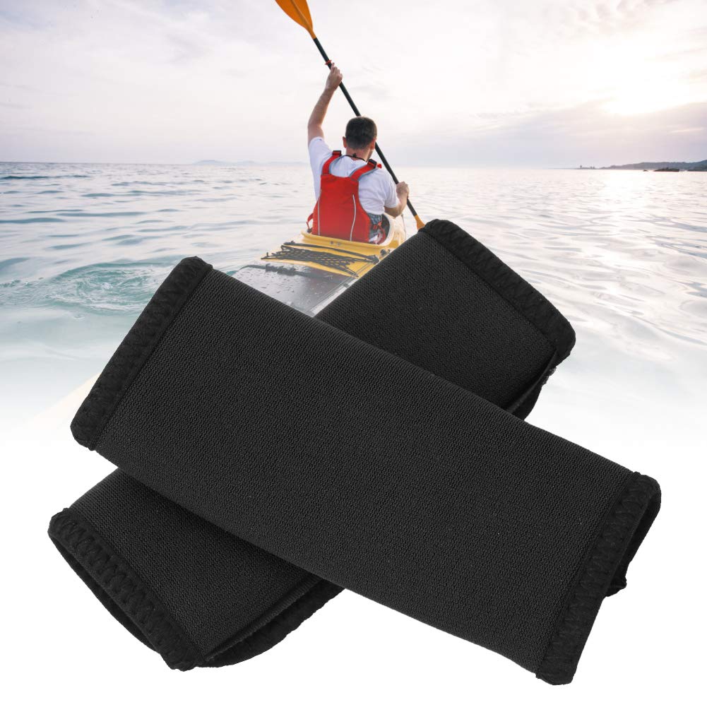DAUERHAFT Poignées de pagaie de Kayak,Poignées de pagaie de canoë légères et Confortables, antidérapantes,Poignées de pagaie Souples Accessoires de pagaie de Kayak, pour canoë, Kayak(Black