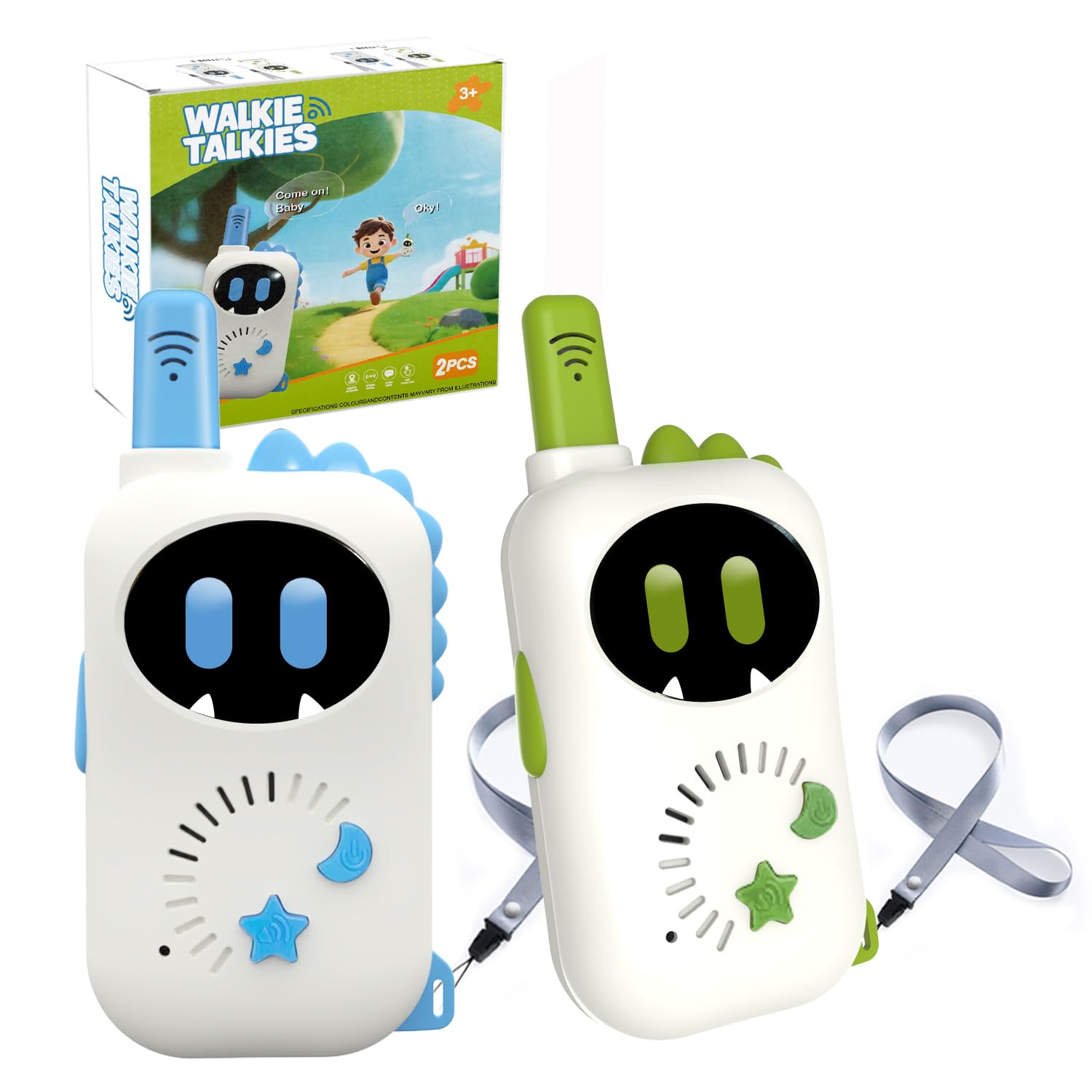 2 Robot Children's walkie-talkies, Cartoon mini Design Exclusive walkie-talkies, Suitable…
