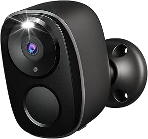 Security Cameras Outdoor Wireless, Battery Powered Wire-Free Spotlight Camera, 2K FHD Video, 2 Way Audio, AI Motion Detection, Color Night Vision, Cloud/SD(up to 256G), Compatible with Alexa, Black asin的图片