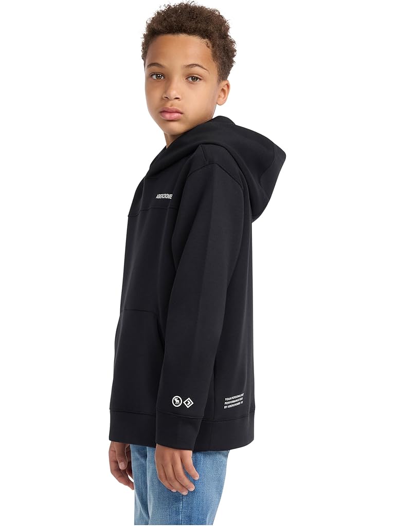 Black Abercrombie & Fitch Neoknit Technical Pullover (Big Kid)