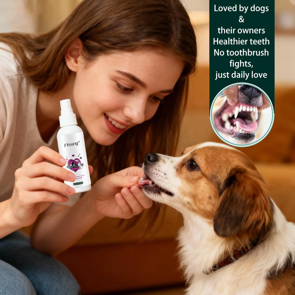 Clean Spray for Dogs & Cats, Helps Minimize Tartar Buildup, Supports Gum Health Tartar Remover, for A Healthy Balance of Oral - 3