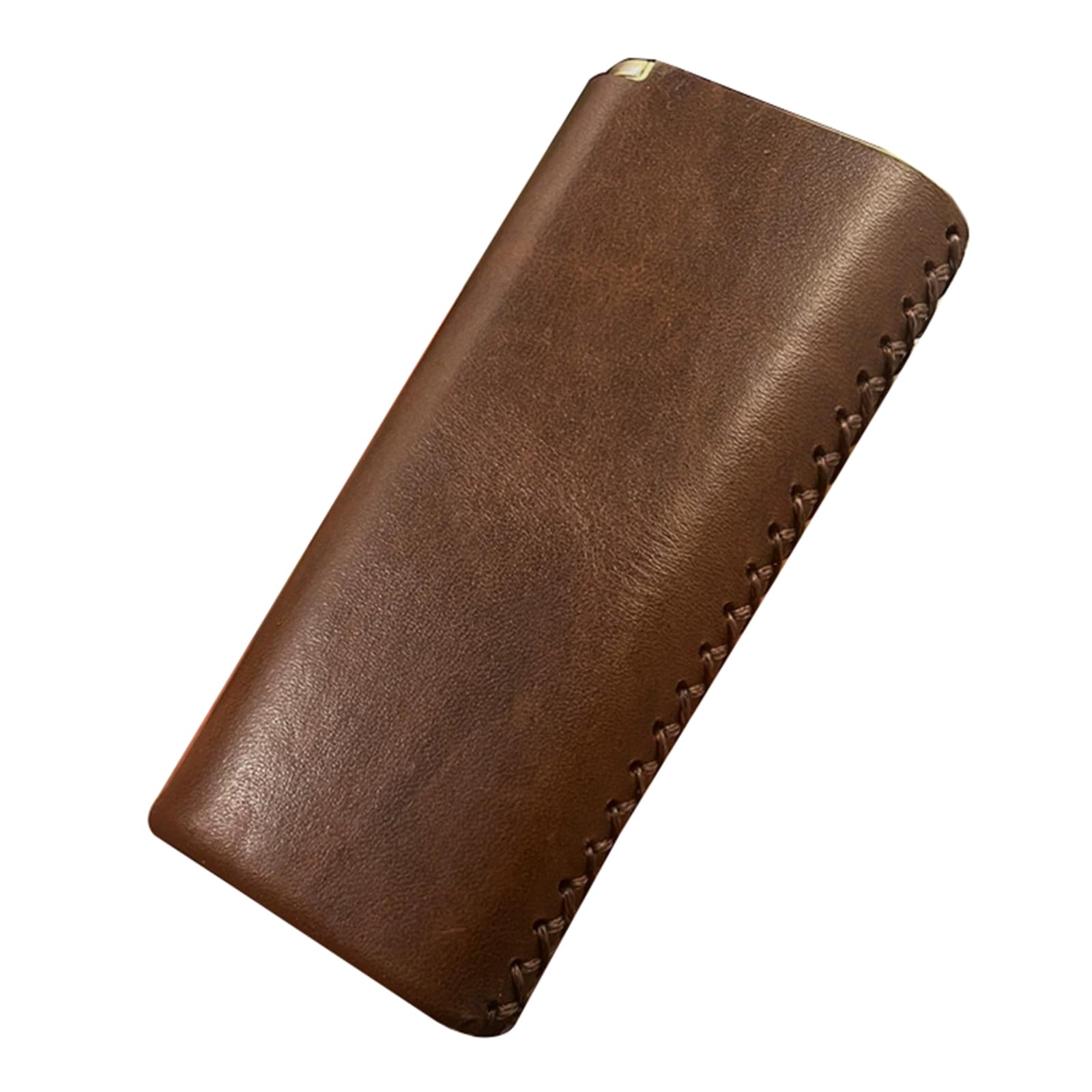 Portasigarette In Pelle Rame, Capacità 20, for Uomo E Donna, Taglia Unica, 10,5x4,9x1,9cm, 1 Pz(Brown 2)