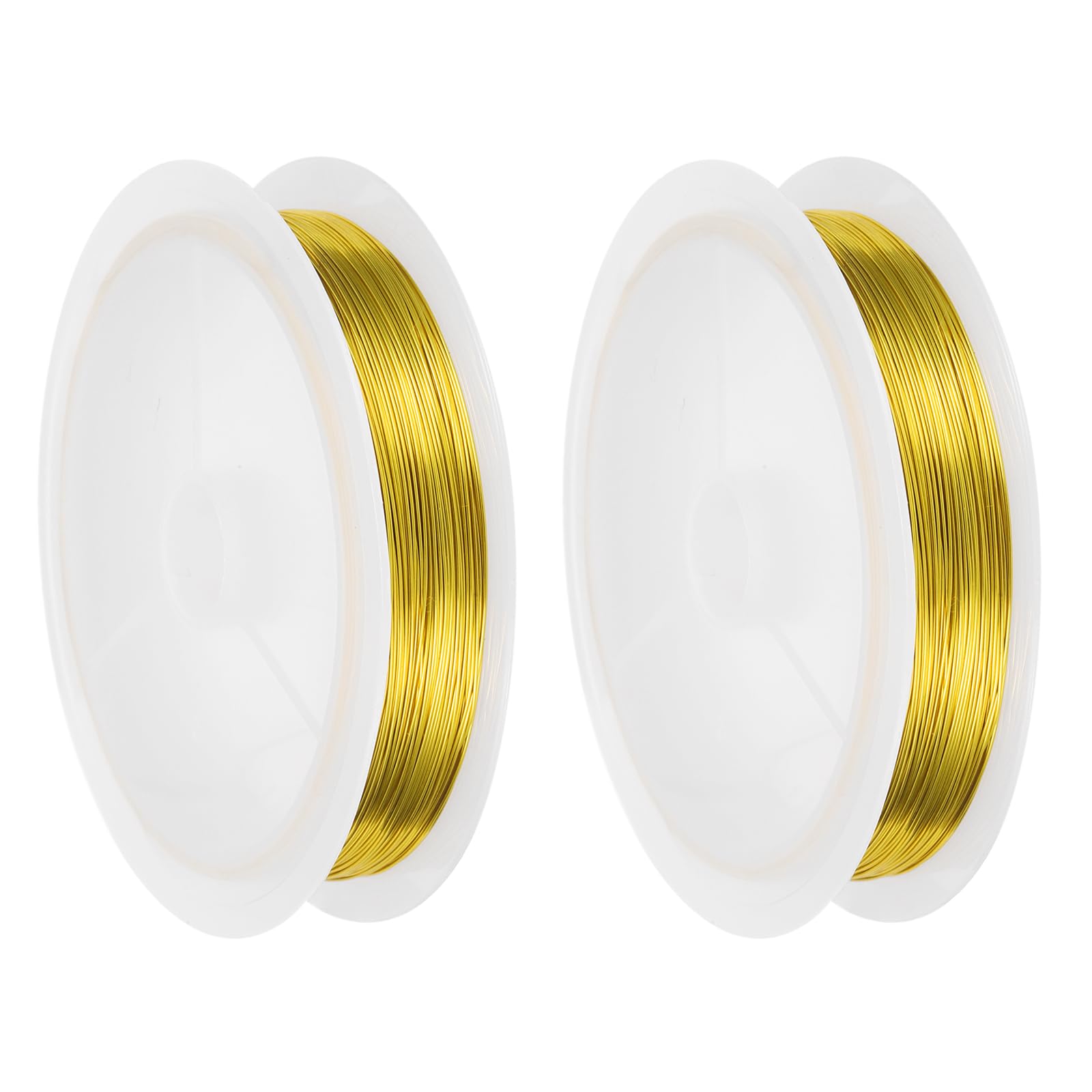 sourcing map 29 Gauge(0.3 MM) Copper Wire for Jewelry Making Gold 36M
