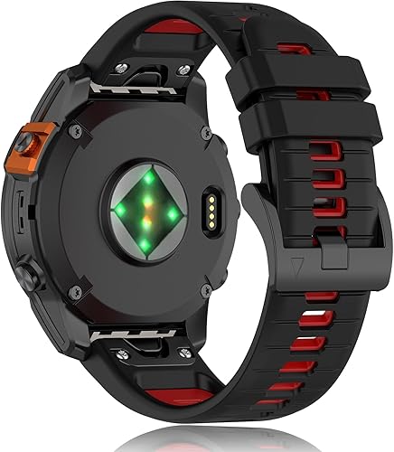 Miniatura 19 de VINIUSIKI Correa de repuesto de 0.866 in compatible con Garmin Fenix 6 Pro, correas de silicona deportivas de fácil ajuste para Forerunner 945 955