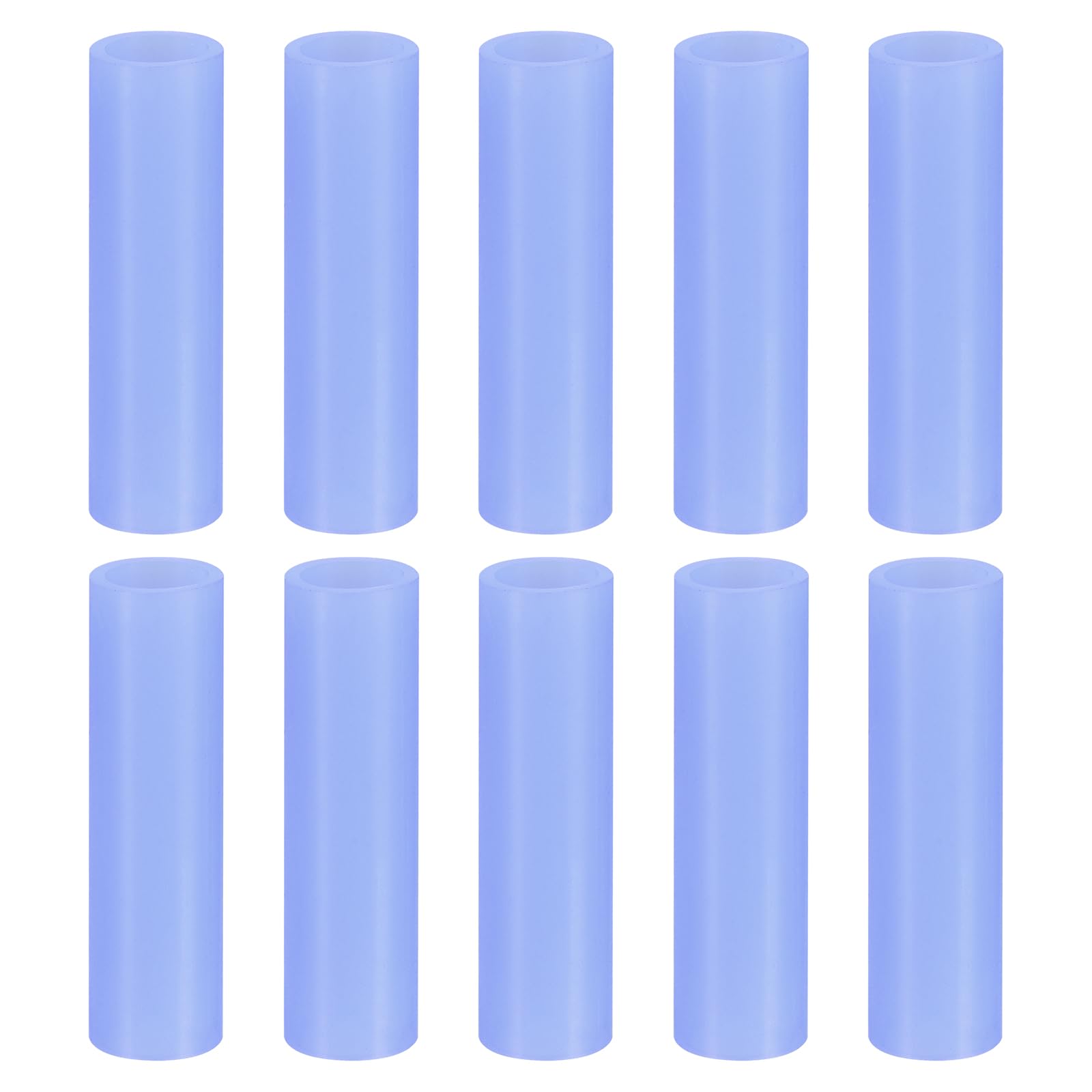 Embout de paille en silicone bleu pour vos cocktails et boissons fraîches en été