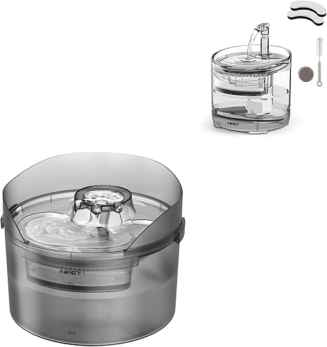 NPET WF050 - Fuente de agua para gatos y fuente de agua para perros DF30