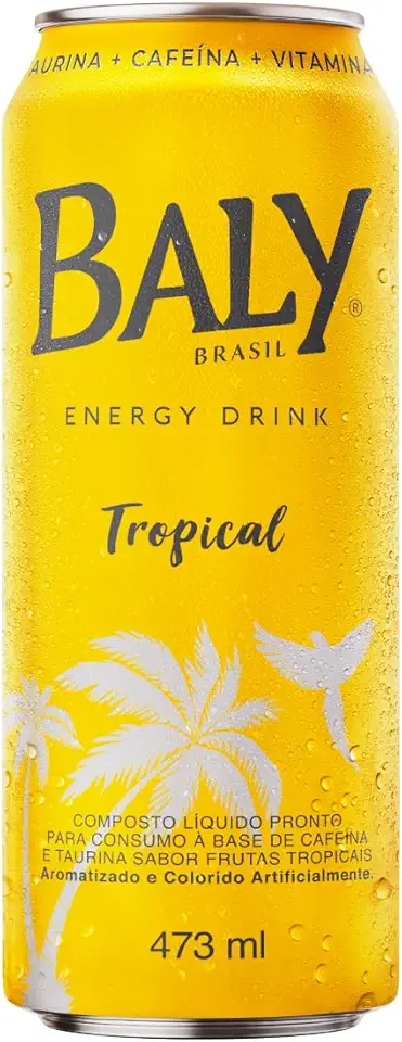 Energético Frutas Tropicais 473ml Lata Baly