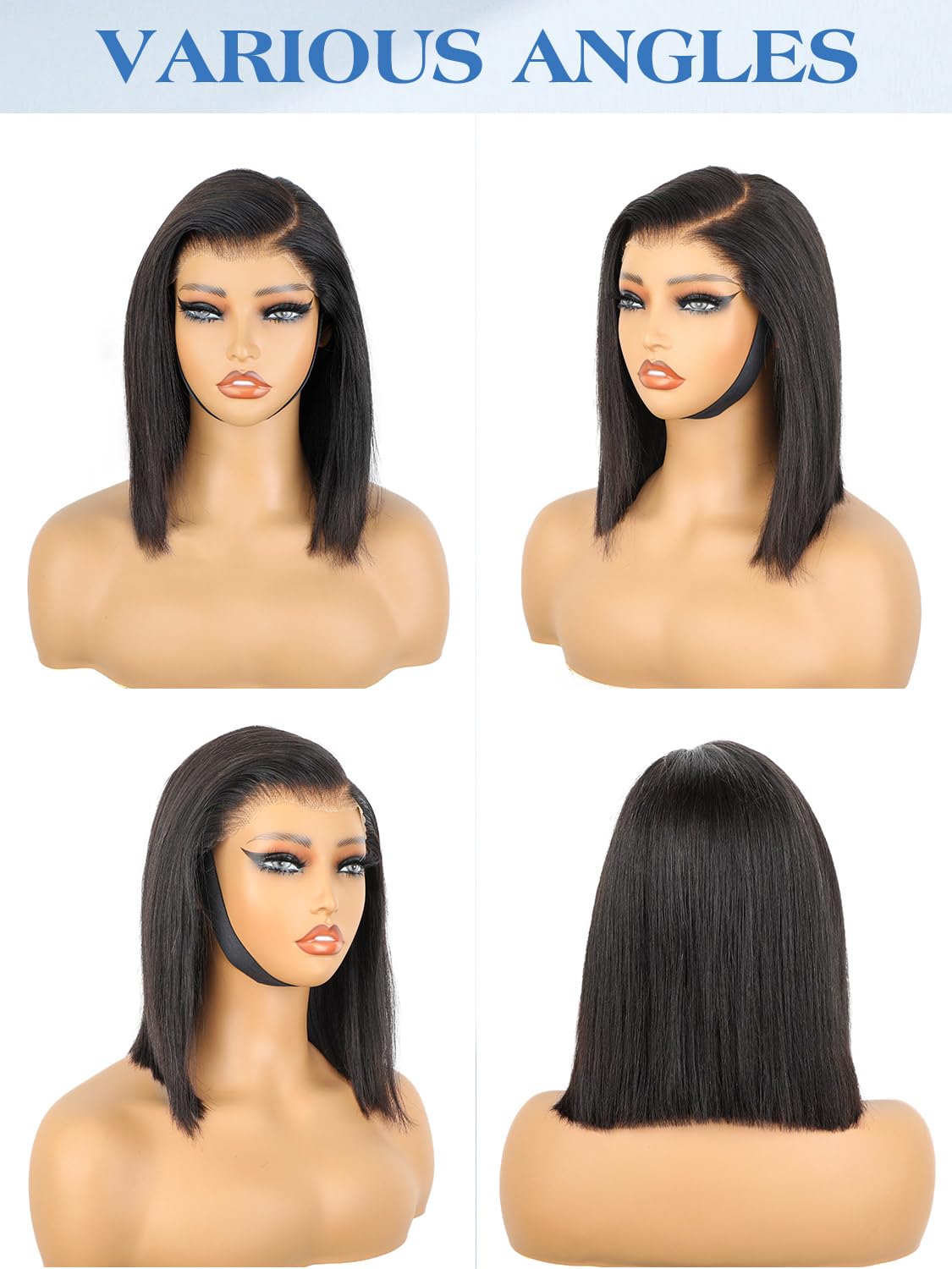 Bob Straight Wig with Glueless Wear-and-Go Design