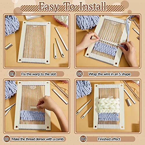 Juexica KM-220507-A 7 Pcs Weaving Loom Kit Small Weaving Loom Weaving Loom thumb #6