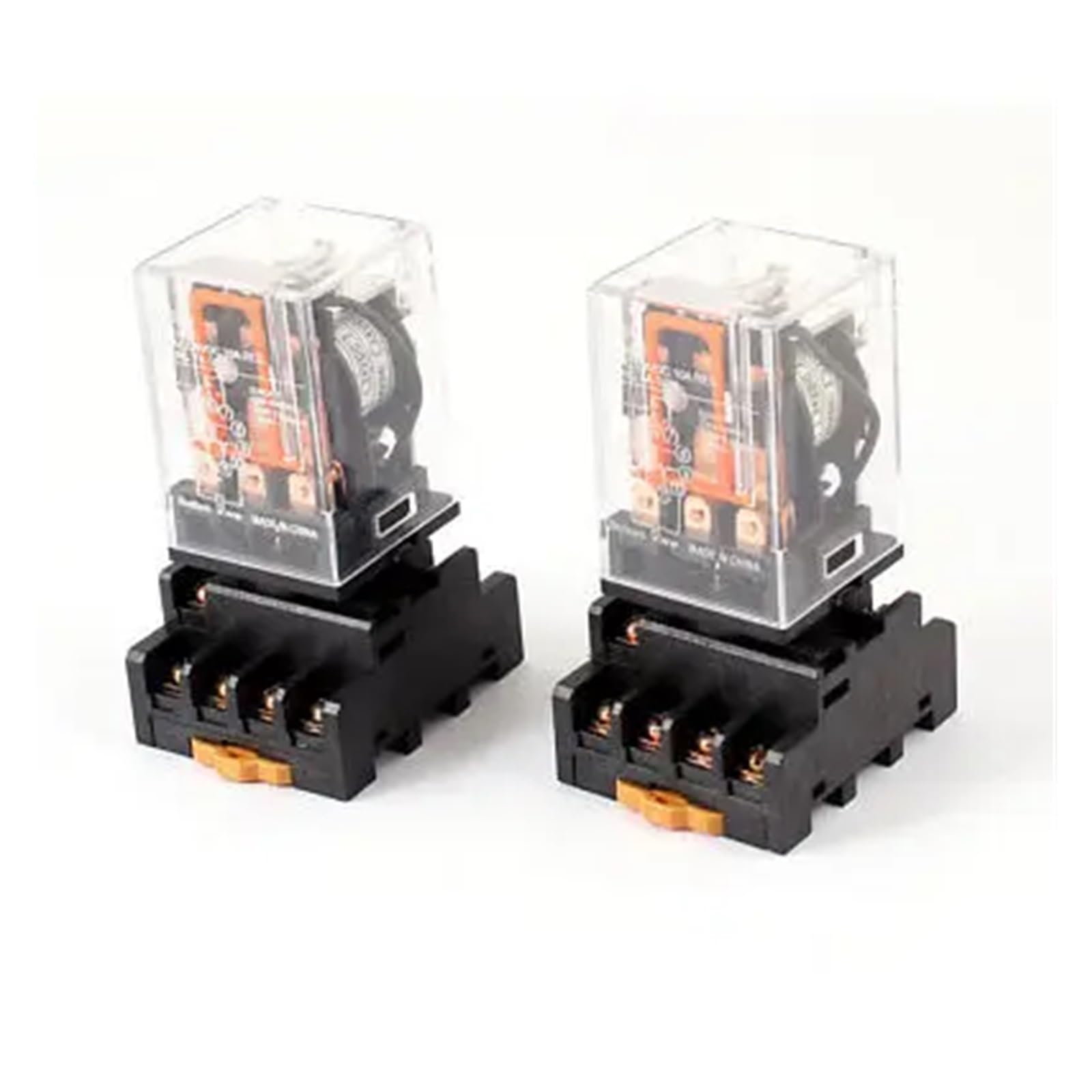 Relais 11 broches 24V DC 3PDT triple commutation simultanée avec embase - 4