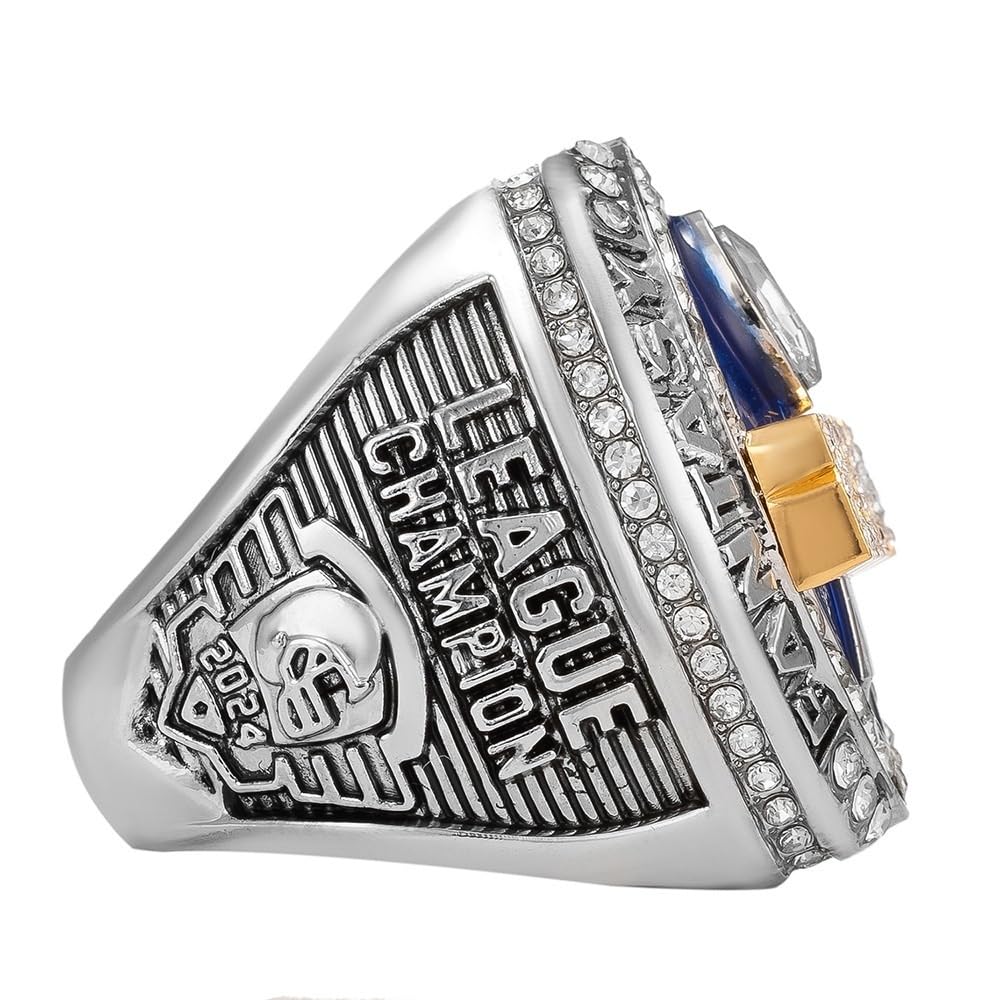 2024 Fantasy Football Ringe Meisterschaftsringe Sammlung FFL Meisterschaftstrophäe Geschenkbox Ring Displaybox(11)