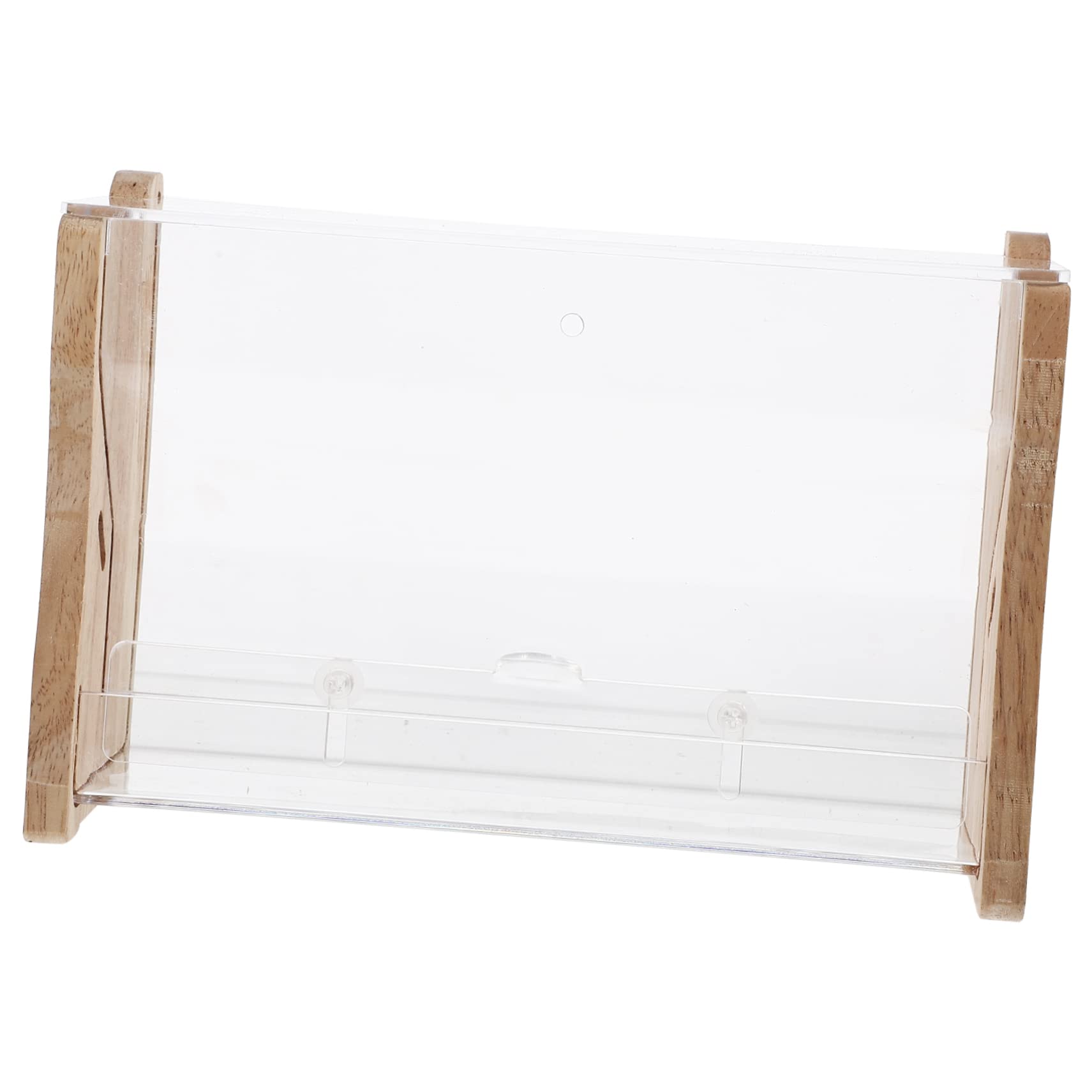 Toddmomy Mangeoire Automatique en Acrylique pour Poulets à Rutine et Perroquets, Distribution Pratique, Robuste, pour Cage, Beige