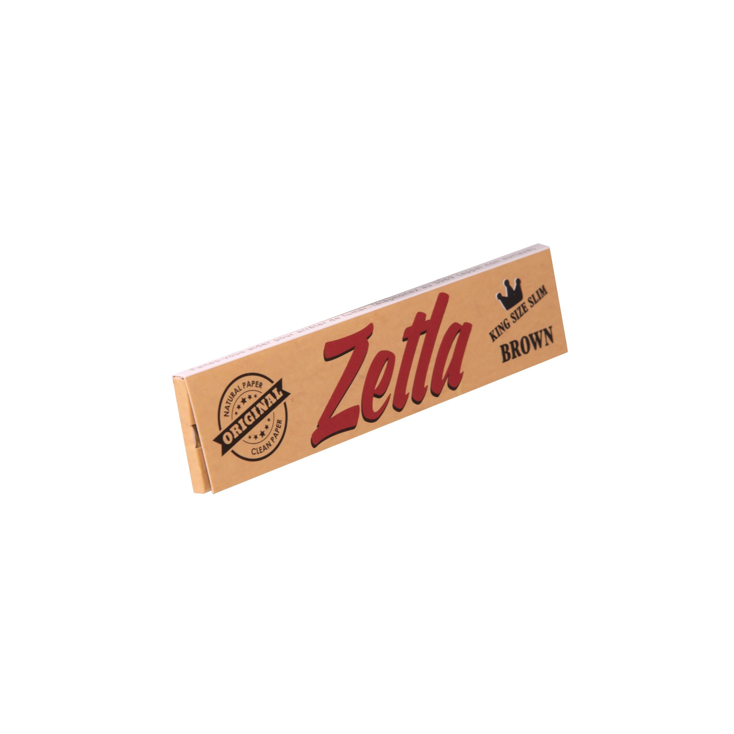 Rolling Papers Zetla Brown Slim - Zigarettenpapier 50 Heftchen 33 Blättchen