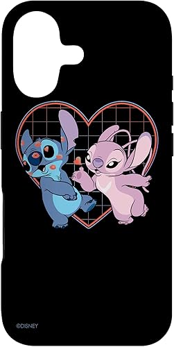 Disney Lilo and Stitch Angel Heart Kisses - Carcasa para iPhone 17