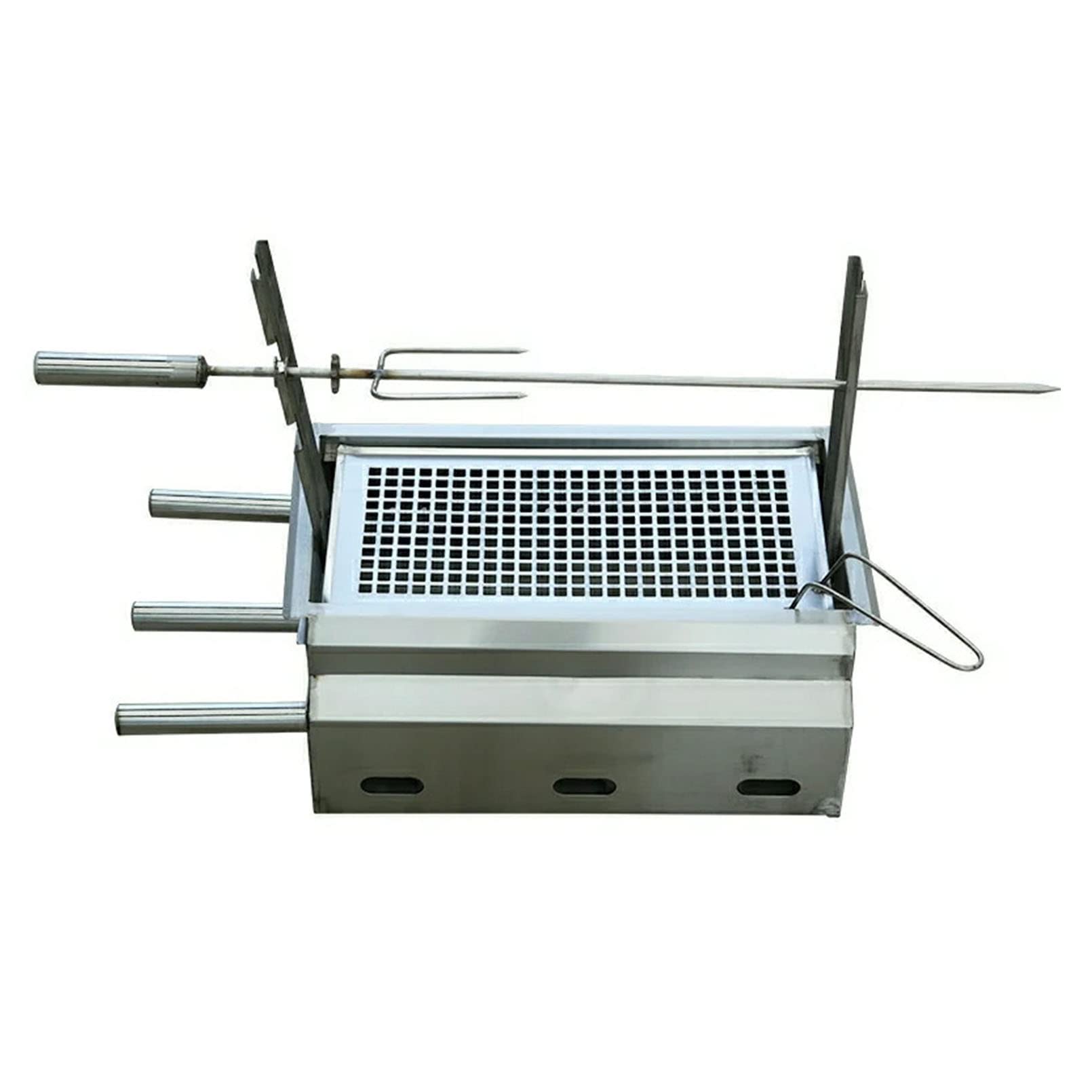 Gril à charbon de bois portable JATIBOSH en acier inoxydable pour barbecue