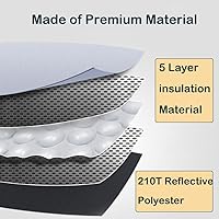 Vista 5 de Parasol plegable para parabrisas para Ford F150 2021 2022 2023, pantalla plegable para ventana delantera, bloquea los rayos UV, cubierta protectora