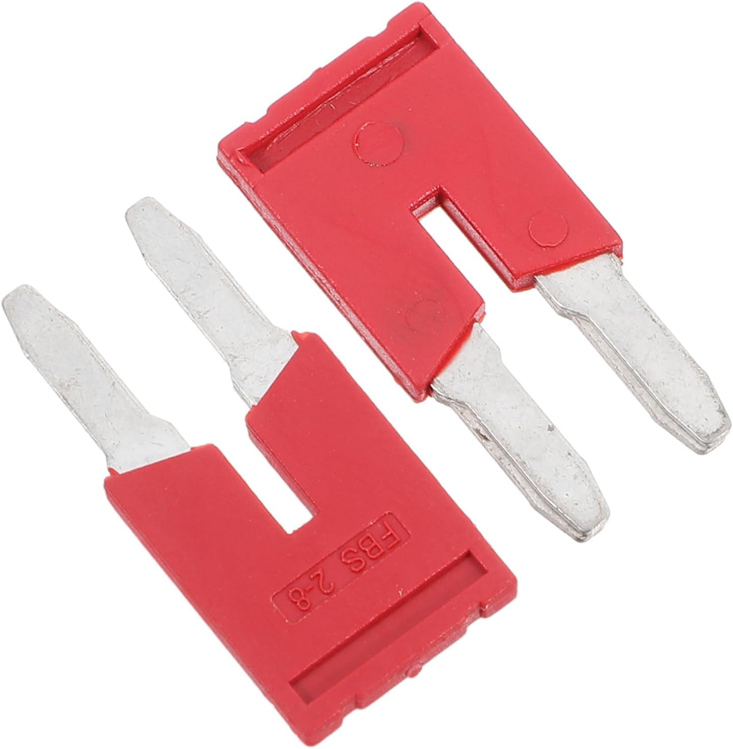 2pcs Pure Copper Push-pull Spring Terminal Block Jumper Bars Short Circuit Connectors for Din Rail Terminal Blocks Suitable for Electrical Wire Connections and