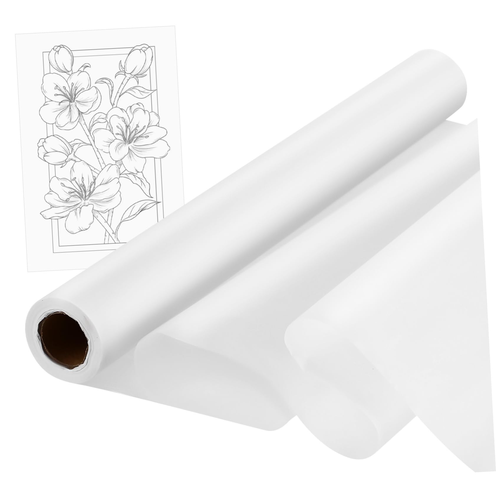 ORFOFE Papier Calque Haute Transparence pour Dessin Calligraphie et Esquisse Papier à Tracer Multi Usage pour Artistes