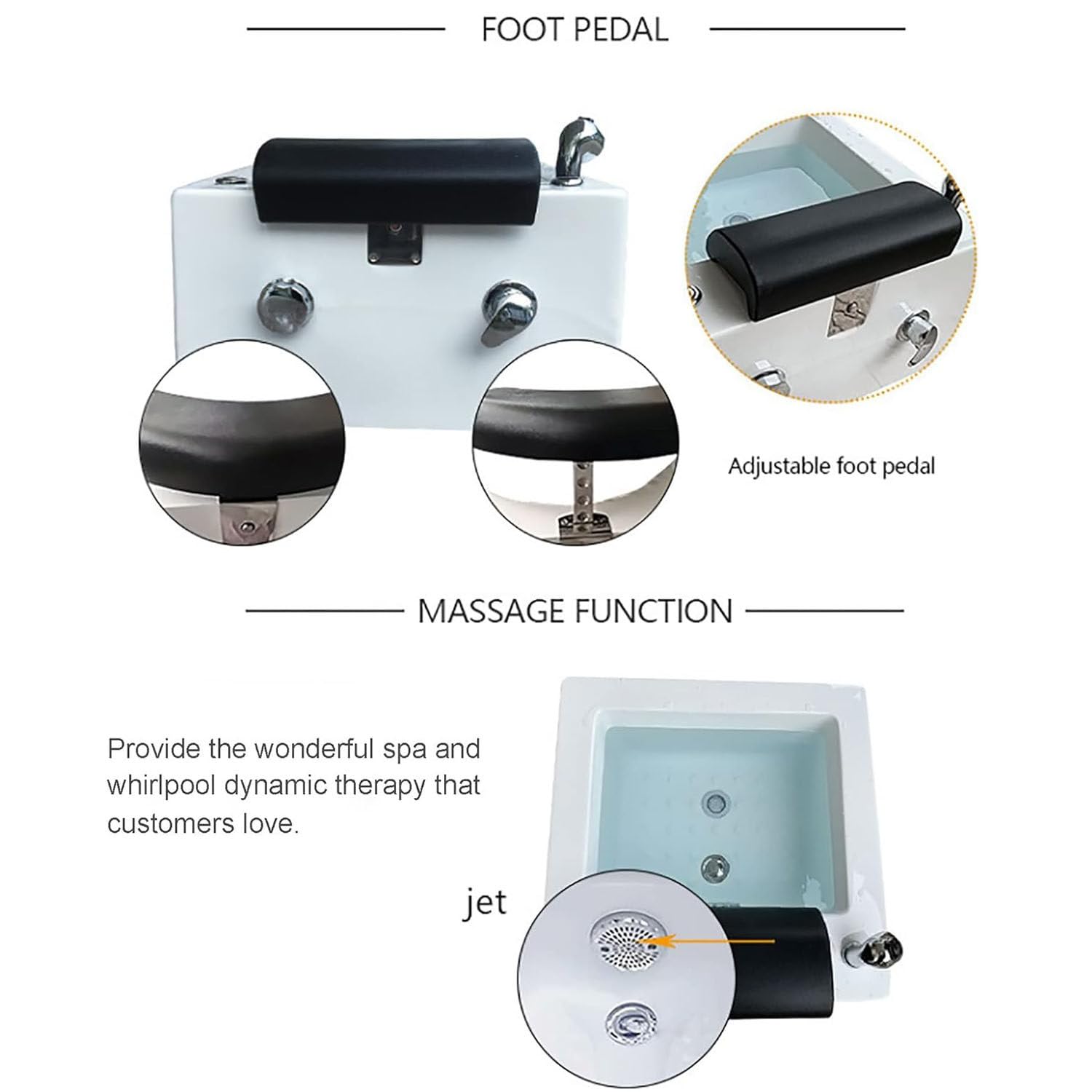 Pediluvio Profondo Spa con Massaggio, Foot Spa, Vaschetta Piedi Idromassaggio Massaggiatore Plantare, Vasca per Pedicure con Massaggio dei Punti di Agopuntura