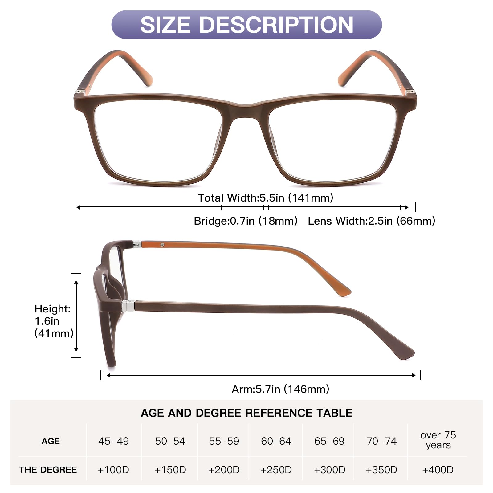 Lesebrille für Männer und Frauen, mit Federscharnier, Anti-Blaulicht, Lesebrille für Computerspiele
