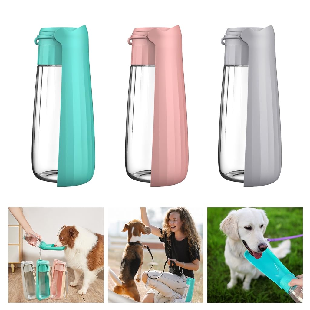 XAGMODSHN Dog Water Bottle with Water Dispenser Drinking Bowl for Outdoor Walking Travelling Foldable Drinking Bottle
