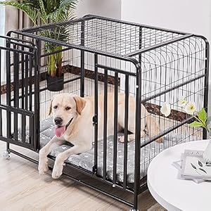   Stylish-Dog-Bed-for-Crate-with-Removable-Machine-Washable-Dog-Crate-Mat-Pad-with-Soft-Faux-Fur-Anti-Slip-Kennel-Pet-Bed-Mats-for-Medium-DogStar-Prints36x24-Inches