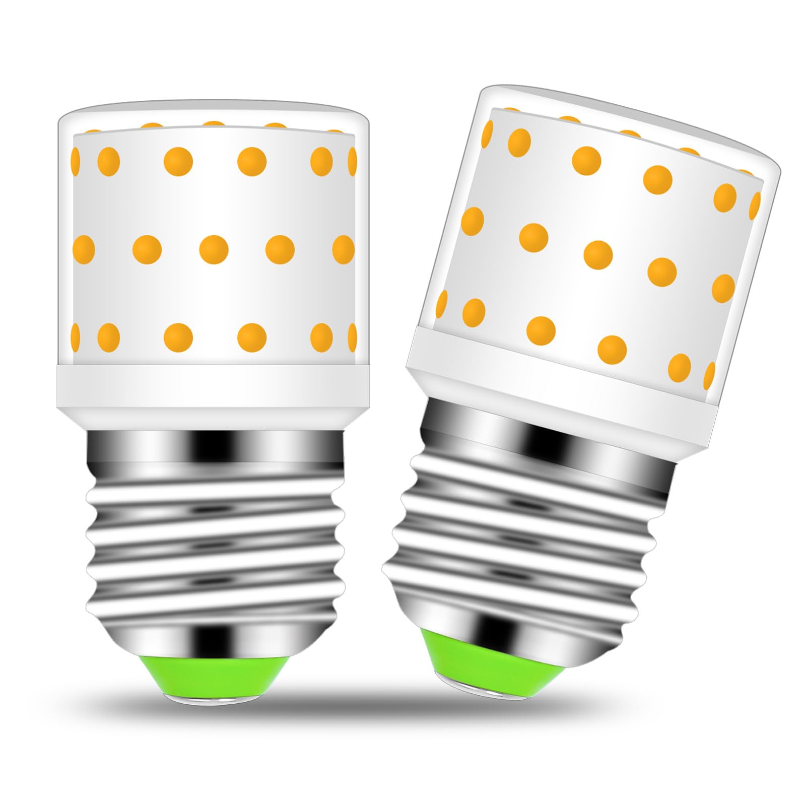 BROLSKUN E27 LED Large Screw Light Bulbs Mini Bulb 60W Equivalent Corn Led Bulb Energy Saving Living Room Uplighters Wall Light 800LM 220V-240V Warm White NO Flicker (2-Pack)