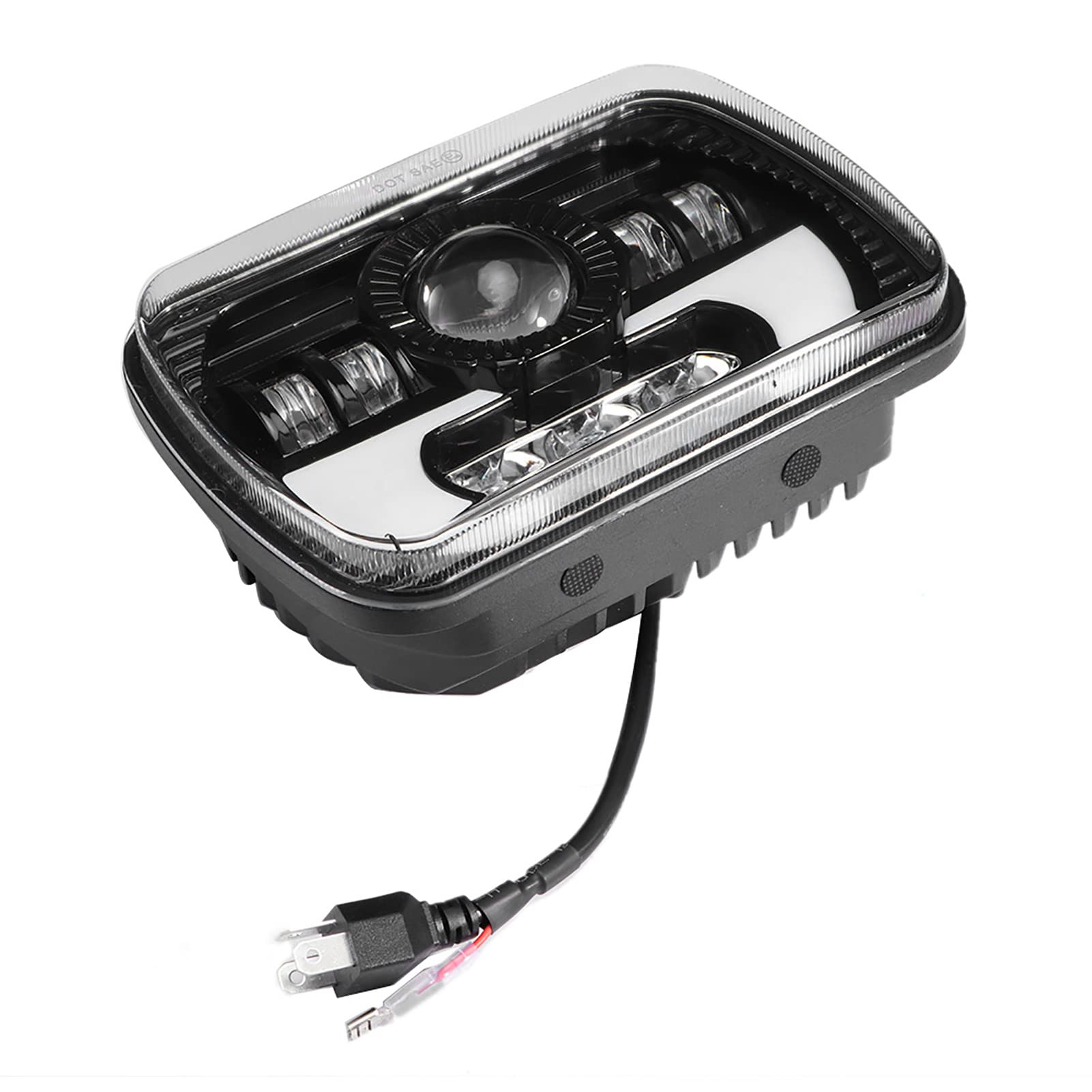 Fari a LED 5x7 Pollici 90W con Indicatori di Direzione, Fari Abbaglianti e Anabbaglianti per Auto o Camion