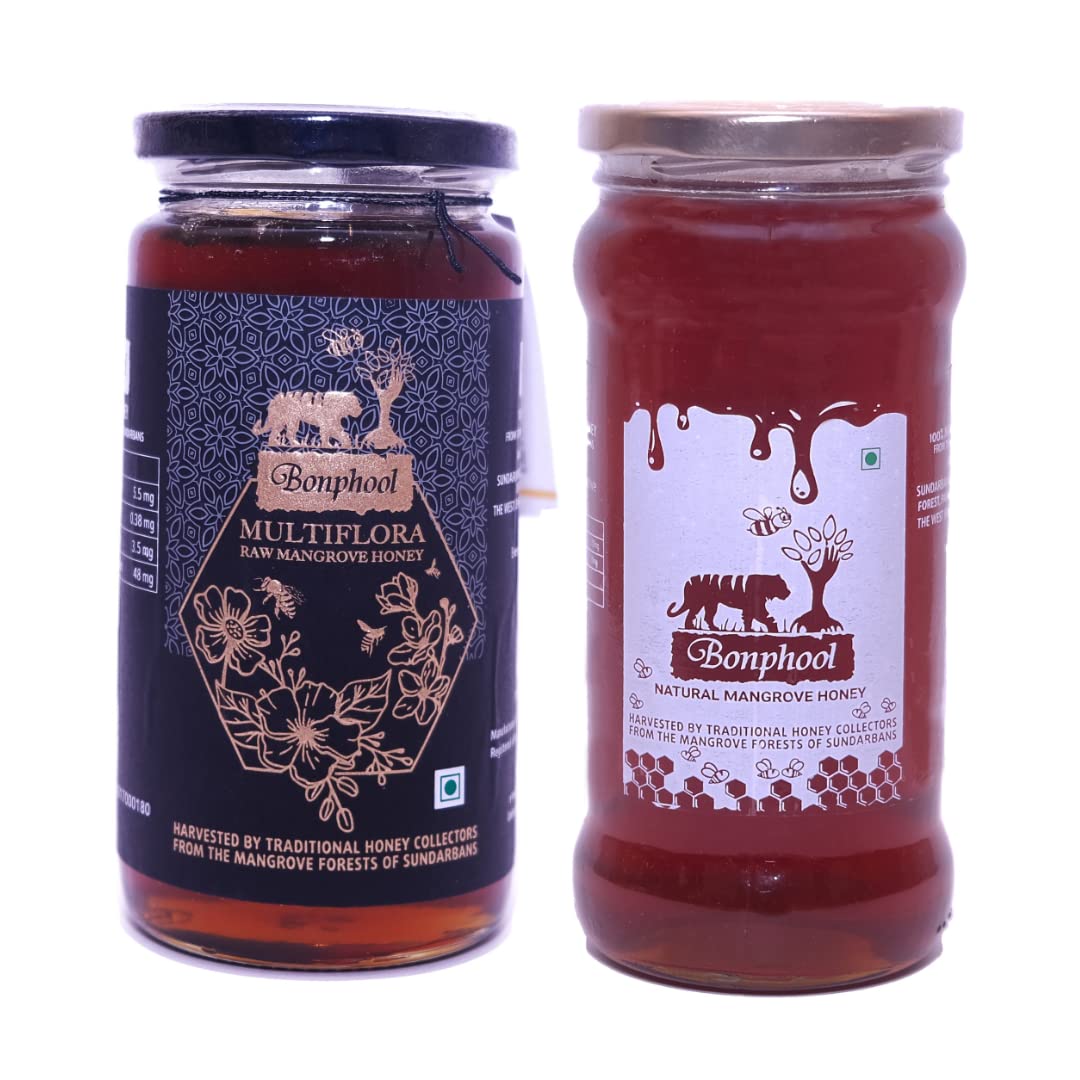 BONPHOOL Multiflora Raw Honey+Natural Mangrove Honey 490 x 2 bottle (980 gram) (B0B8DBPHLJ) Amazon Price History, Amazon Price Tracker