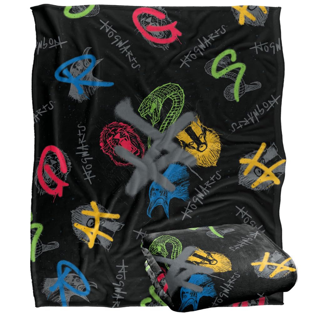 HARRY POTTER Silky Touch Super Soft Throw Blanket 152 x 127 cm