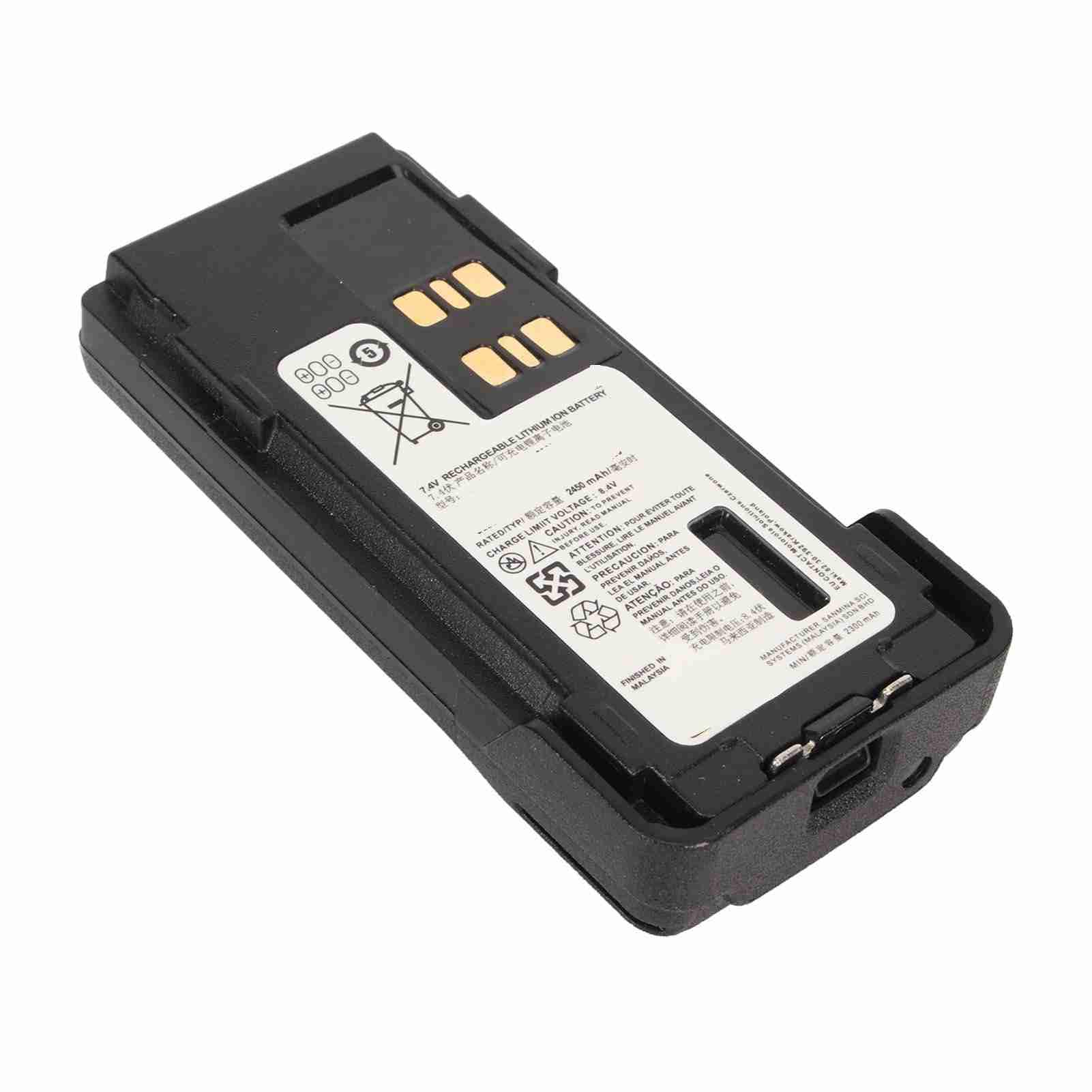 7.4V 2450mAh Talkie-walkie Rechargeable Lithium ION Batterie Remplacement pour DP4400 DP4400e DP4600 DP4600e DP4800 DP4800e