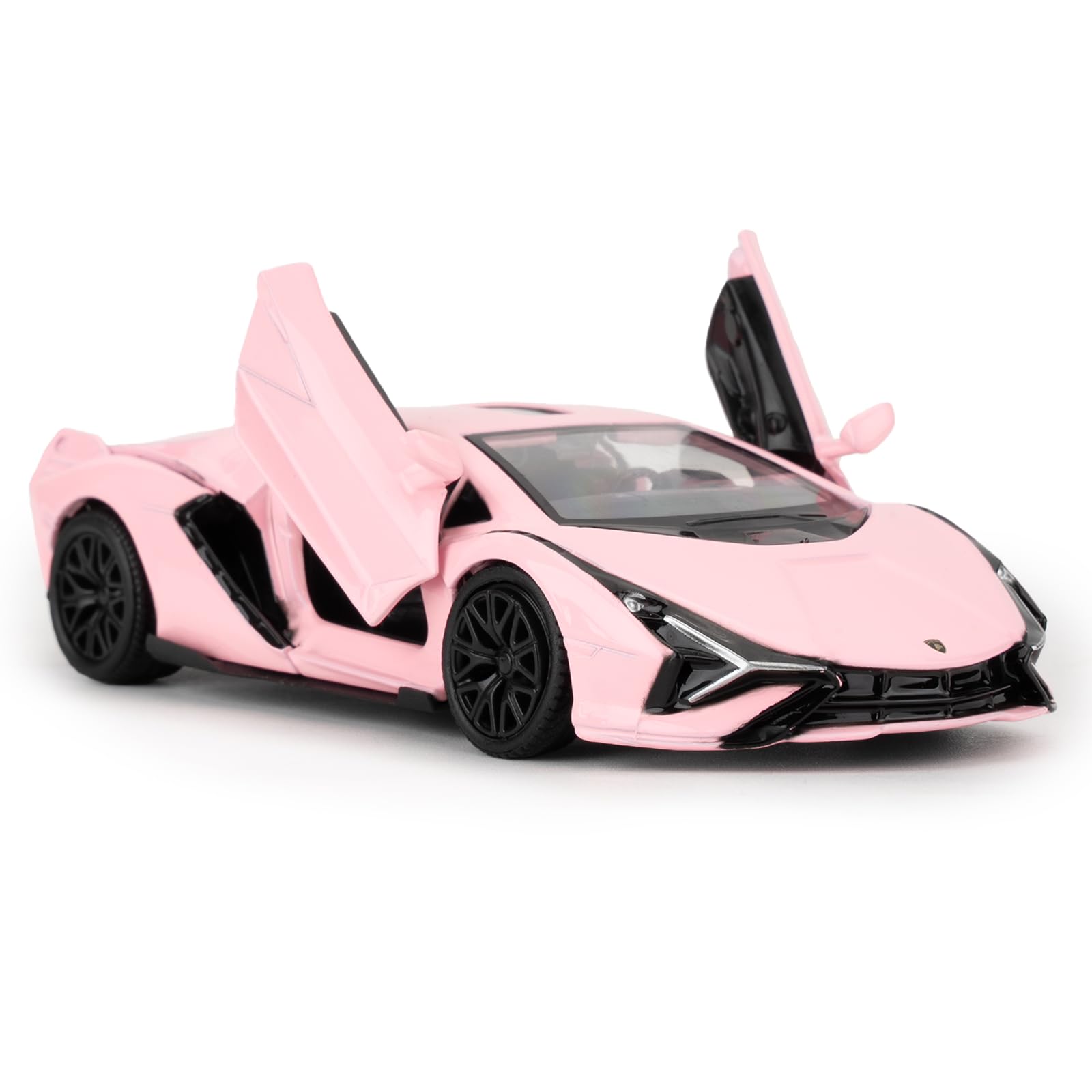 TGRCM-CZ 1/36 Scale Lamborghini Sin FKP37 Casting Car Model, Zinc Alloy Pull Back Vehicles Toy Car for Toddlers Kids Boys Girls Gift (Pink)
