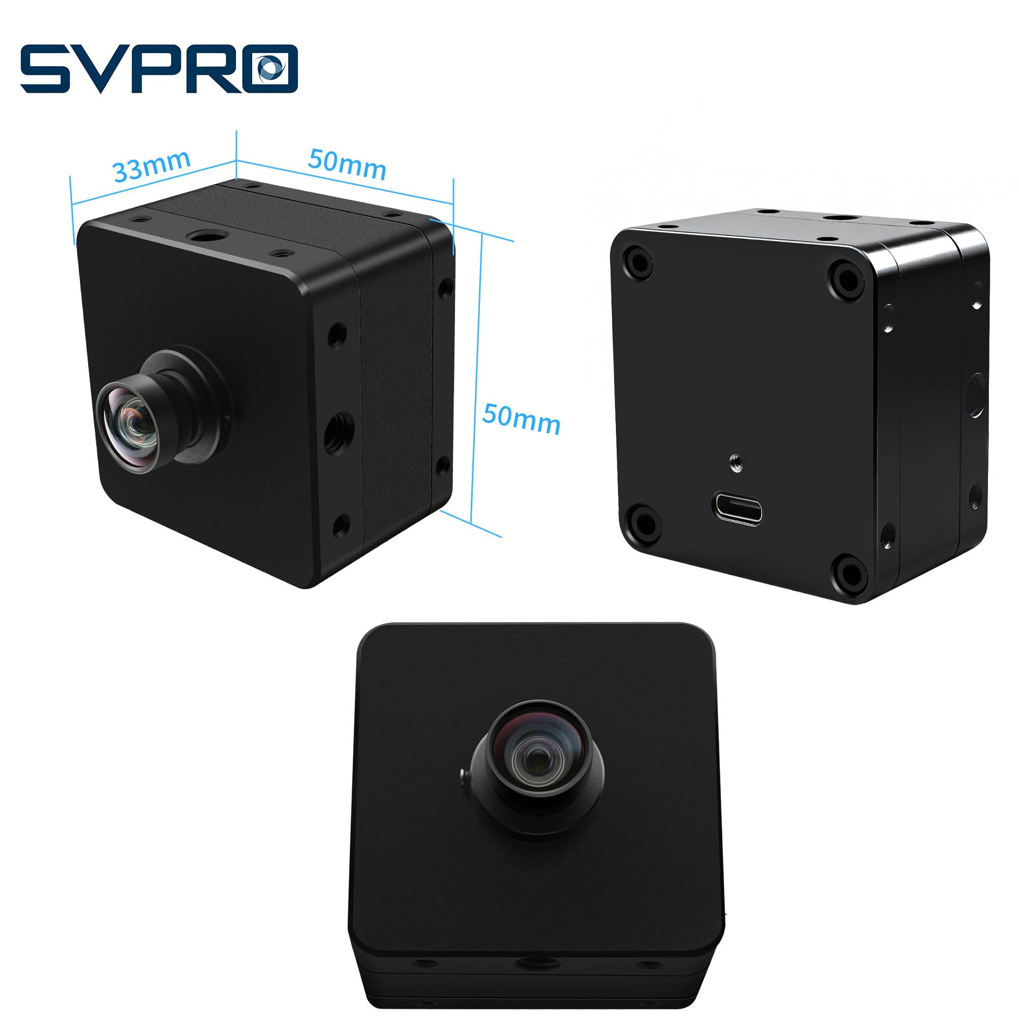 Svpro USB3.0-Kamera, 20MP USB-Kamera für Computer, Hochauflösende 5K-Webcam mit 95° (H) Verzerrungsfreiem Objektiv und Metallgehäuse, AR2020 Ultra HD UVC-Kamera für Windows, Linux, MacOS, Android