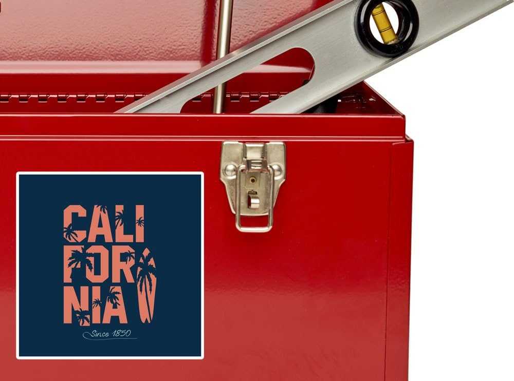 2 x 30cm/300mm California Surf Surfing Since 1850 Vinyl Stickers Travel Luggage #7627