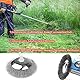 Lihaian Wildkrautbürste für Motorsense Rasentrimmer - Wildkrautbürste mit 25,4mm Bohrung, Bodendurchmesser 150mm, Kann Unkraut und Moos Effektiv Entfernen 6Zoll Feine Drahtbürste