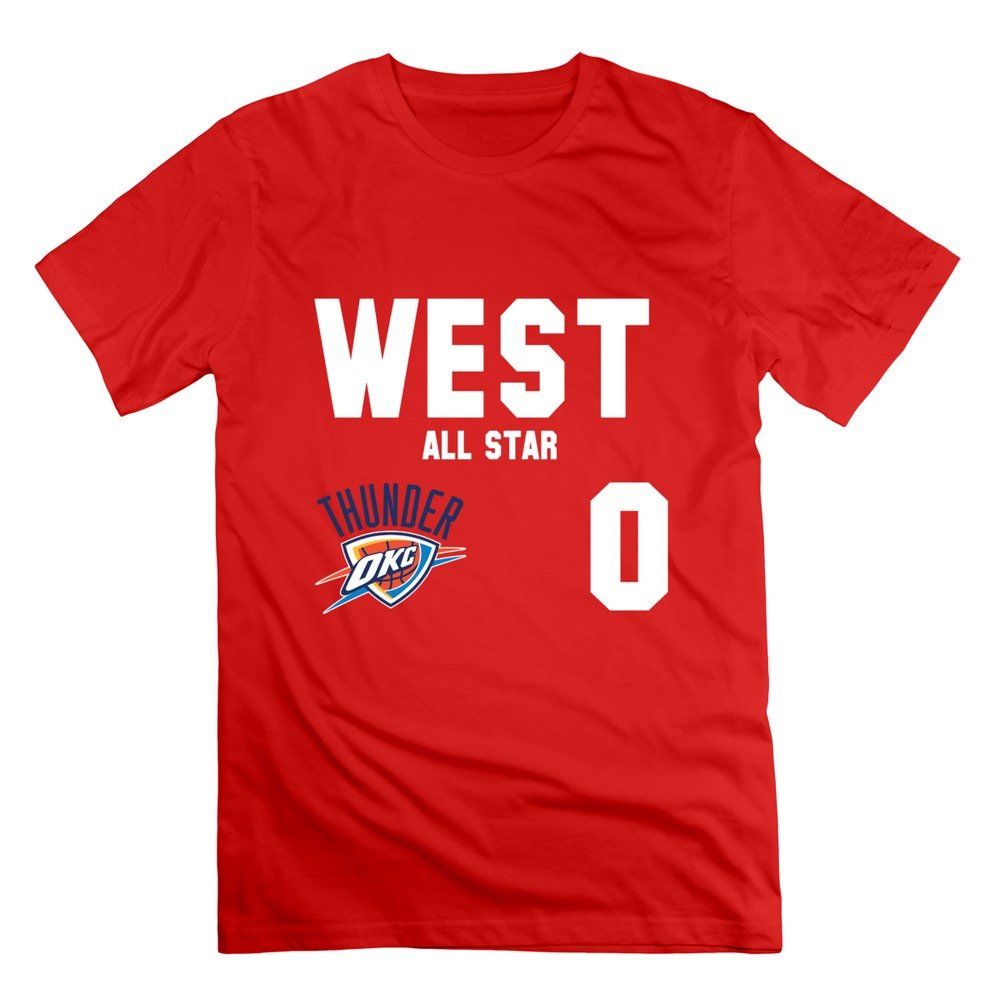 Tavil Russell Westbrook 0 Casual T Shirts for Boyfriends Red Size L