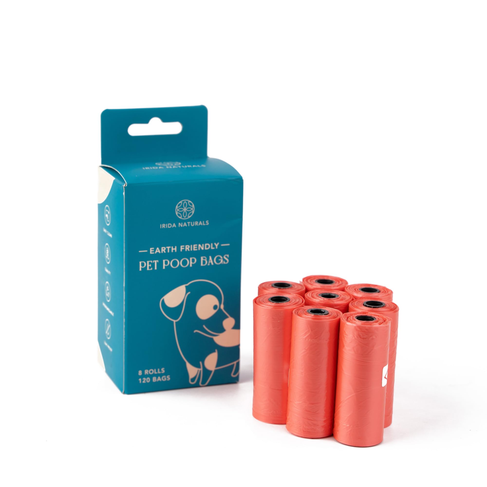 IRIDA NATURALS Biodegradable Floral Scent Poop Bags for Dogs & Cats - XL (8 RollsX15 Per Roll) 120 Bags, Eco-Friendly Poop Scooper for Dogs with Leak-Proof & EPI Technology Block Unpleasant Smells (B0C73P6ZN8) Amazon Price History, Amazon Price Tracker