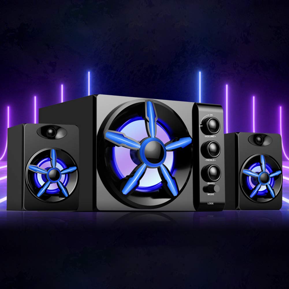 Yosoo Health Gear Altavoz de Subgraves para Computadora 2.1, de Madera de
