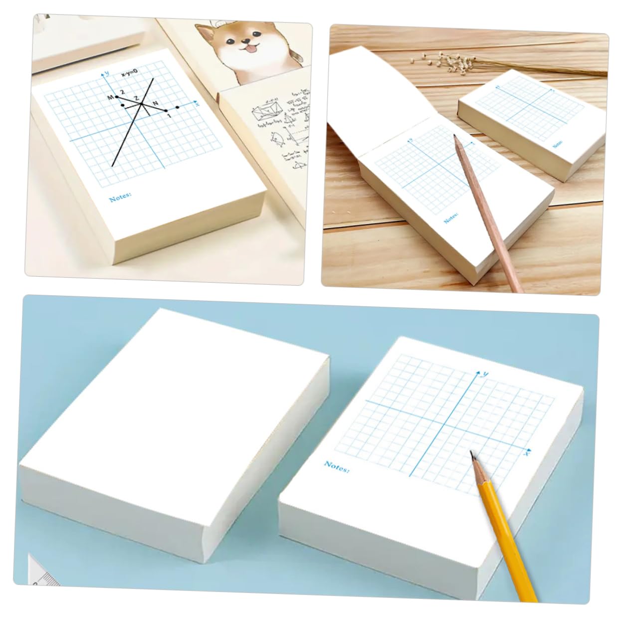 HOMSFOU 4 Cuadernos De Ejercicios Con 4 Líneas Numéricas Coordenadas Matemáticas Cuadernos De Dibujo Gráficos Diario De Aula Con Puntos Altos Tarjetas De Índice Verticales Tablero